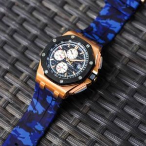 AP ROO 44MM Blue Camo Rubber 3
