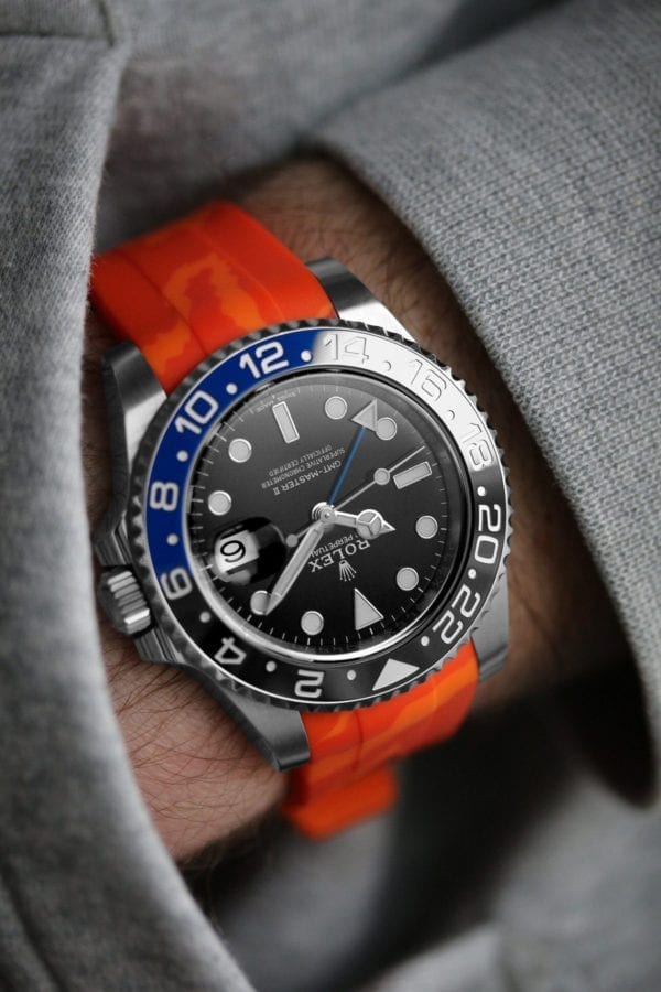 Rolex GMT Master II Batman Orange Camo