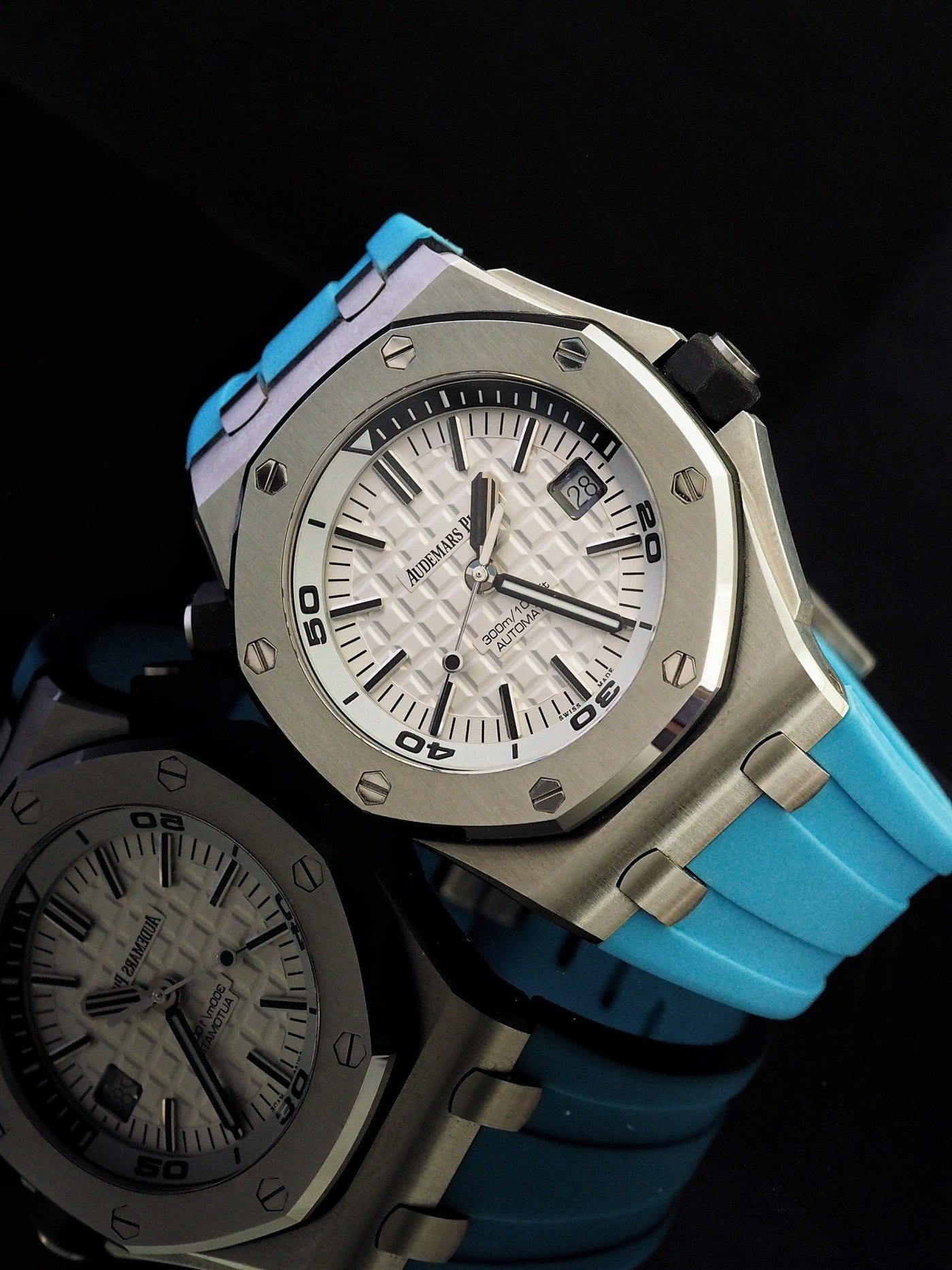 Miami Blue Rubber Strap For Audemars Piguet Diver