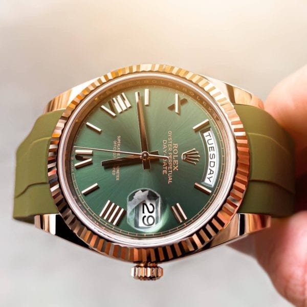 Rolex Day Date 40mm Olive Strap