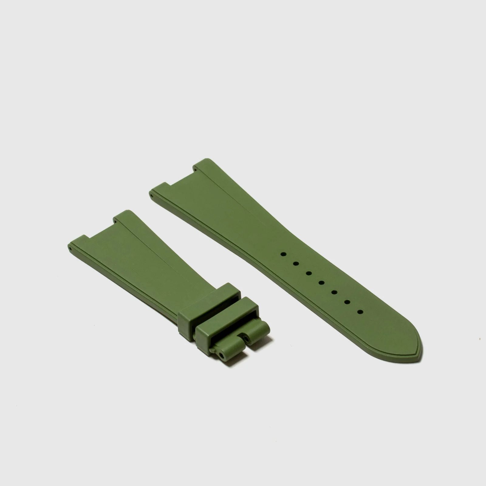 HORUS Solid Lime Green Rubber Watch Strap, 26mm