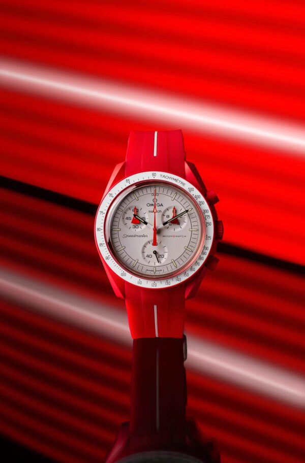 MOONSWATCH CORSA RED & WHITE